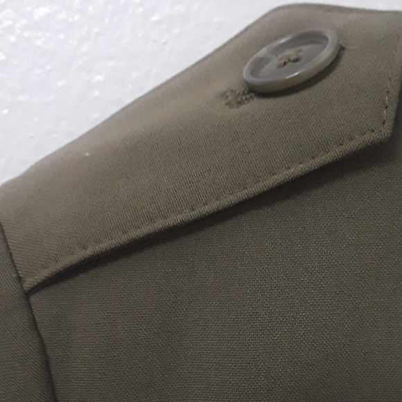 Worthington-Olive Military Inspired Jacket- 8 - Picture 7 of 8
